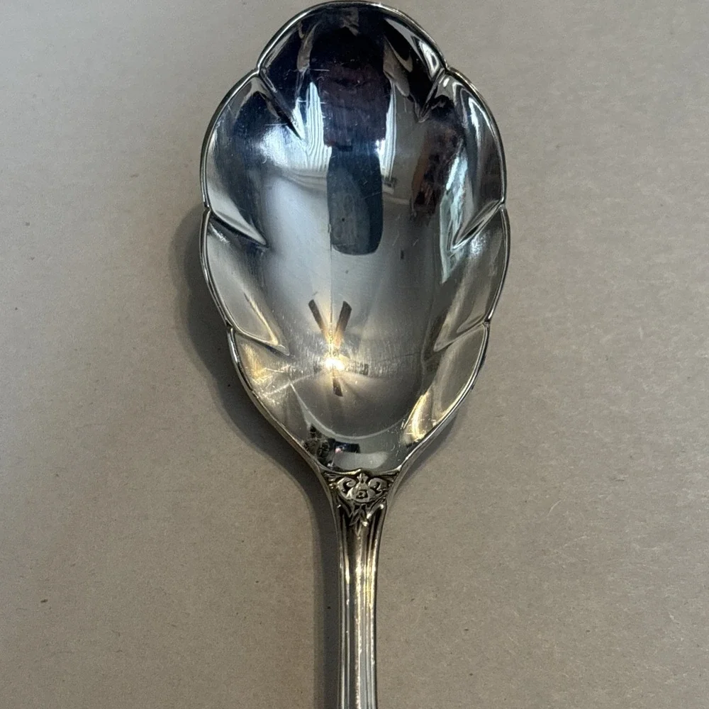 International Silver 1847 Rogers HERITAGE Casserole‎ Spoon Silverplate 1953
